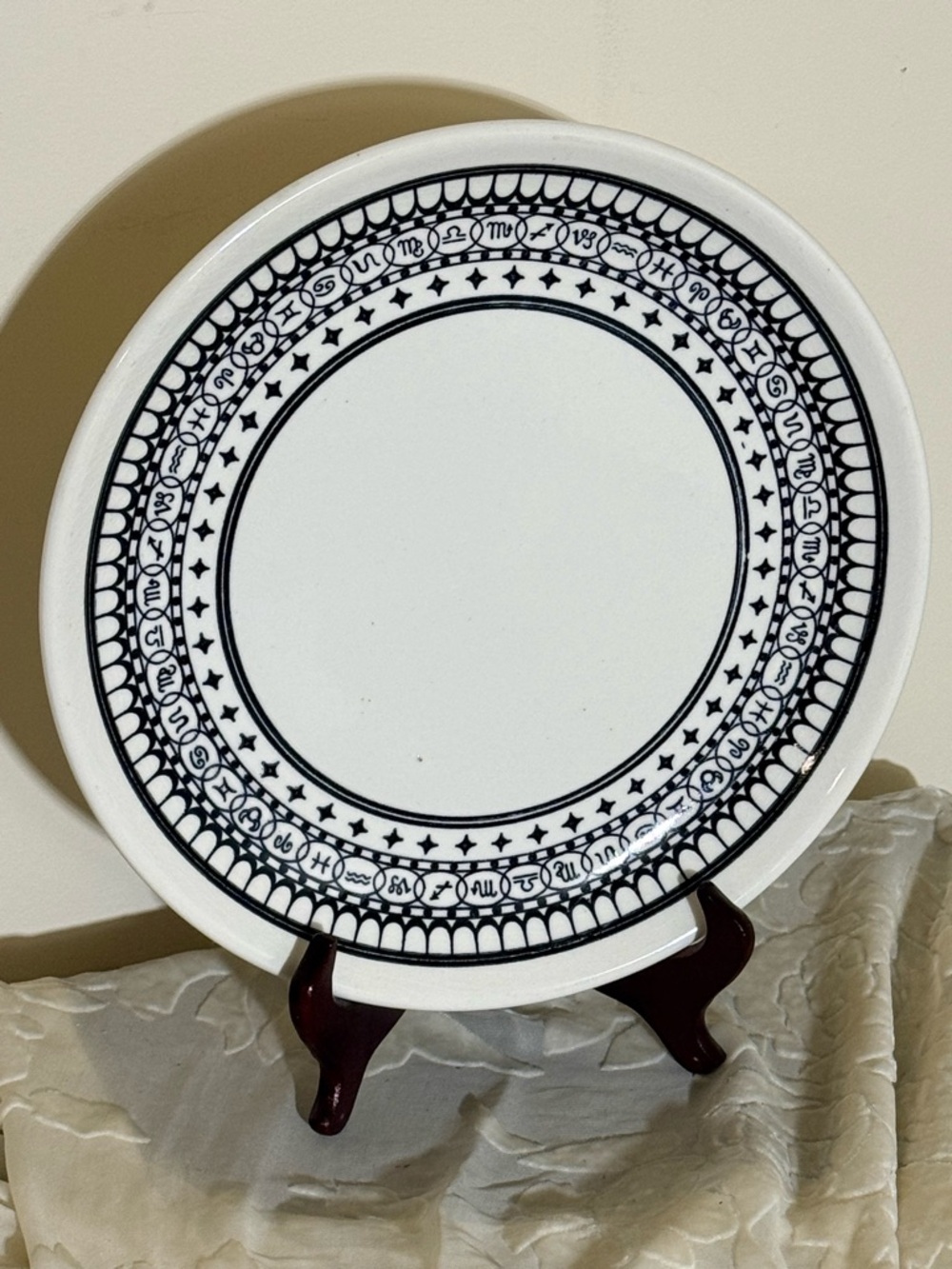 MCM Mount Clemens China Ironstone Zodiac Pattern Platter  Astrology Signs